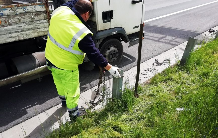 Opravy svodidel - zádržných systémů - foto č. 3